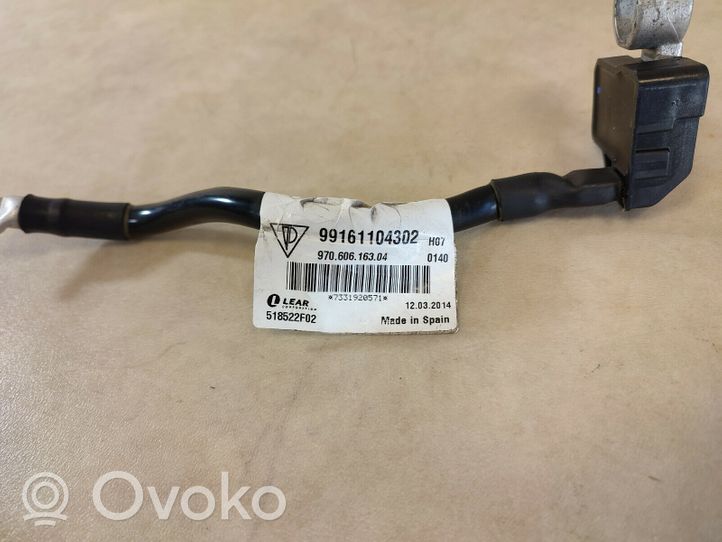 Porsche 911 991 Câble négatif masse batterie 99161104302