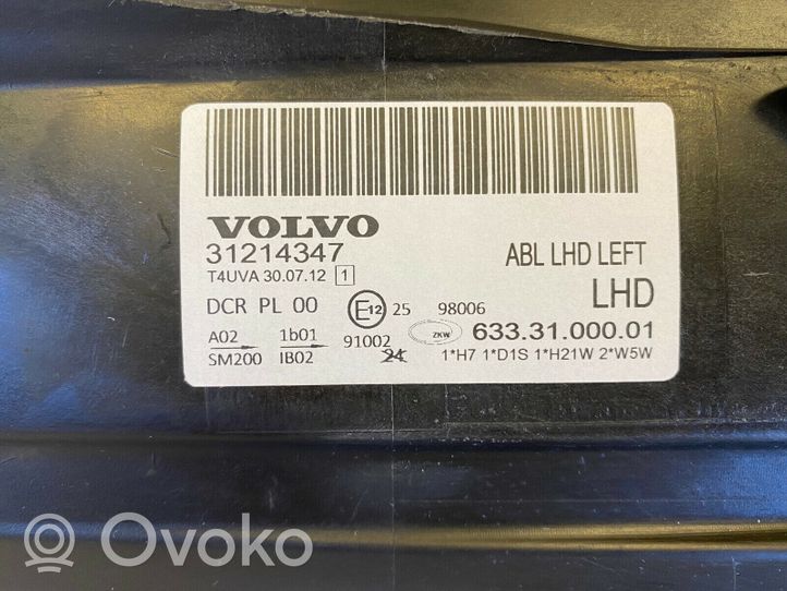 Volvo S80 Lampa przednia 31214347