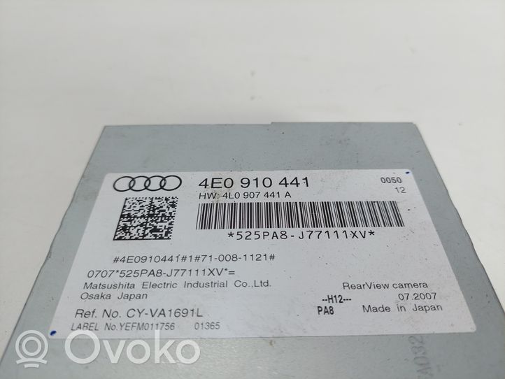 Audi A8 S8 D3 4E Module de contrôle caméra arrière 4E0910441