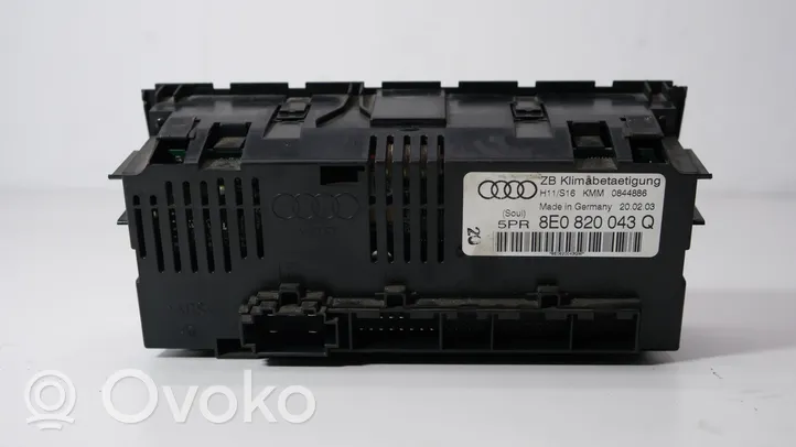 Audi A4 S4 B7 8E 8H Centralina del climatizzatore 8E0820043Q