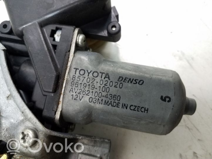 Toyota Avensis T270 Mechanizm podnoszenia szyby przedniej bez silnika 6982005070