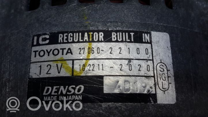 Toyota Corolla Verso E121 Alternator 2706022100