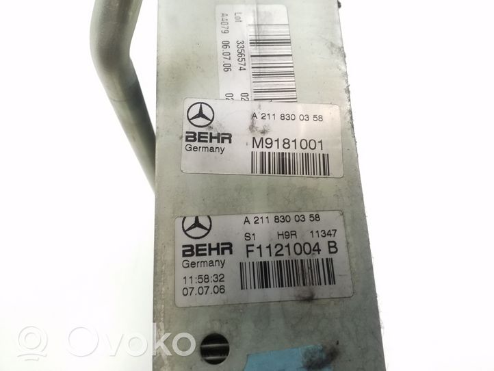 Mercedes-Benz E W211 Ilmastointilaitteen sisälauhdutin (A/C) A2118300358