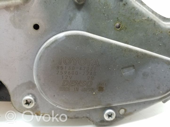 Toyota Prius (XW30) Moteur d'essuie-glace arrière 8513047021