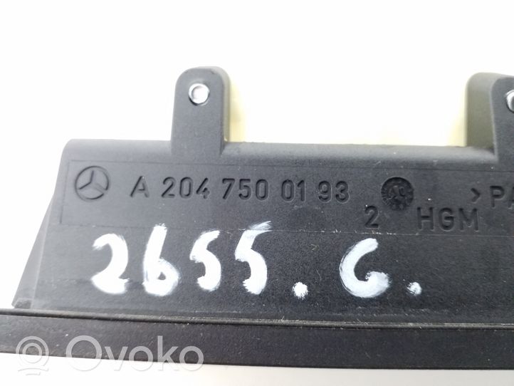 Mercedes-Benz GLK (X204) Išorinė bagažinės atidarymo rankena A2047500193