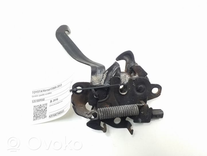 Toyota Verso Maniglia di rilascio del vano motore (cofano) 535100F060