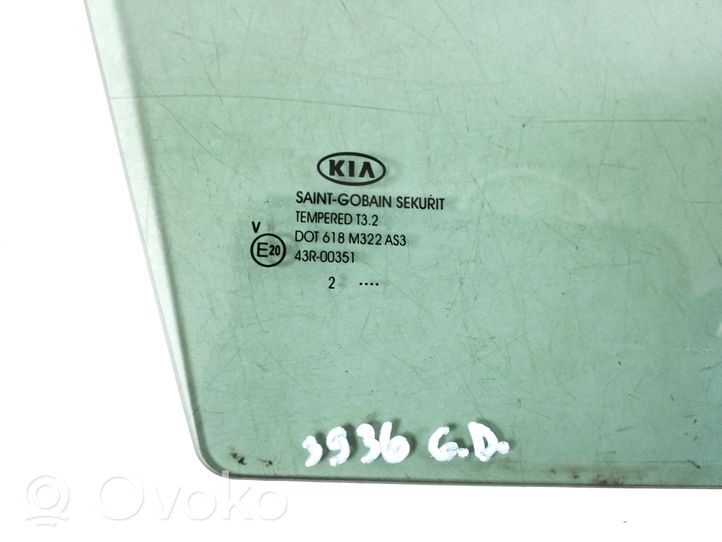 KIA Sportage Vetro del deflettore posteriore 83427-3U010-A