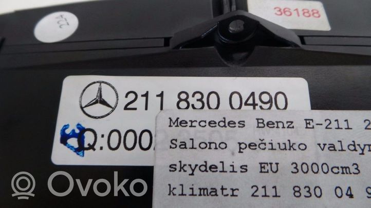 Mercedes-Benz E W211 Centralina/modulo climatizzatore A2118300490