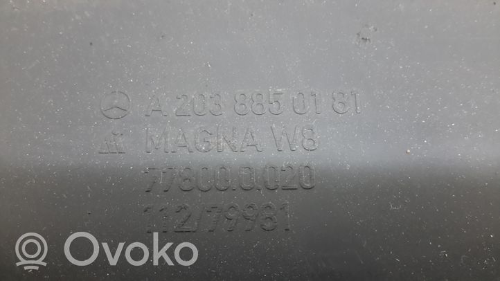 Mercedes-Benz C W203 Ramka przedniej tablicy rejestracyjnej A2038850181