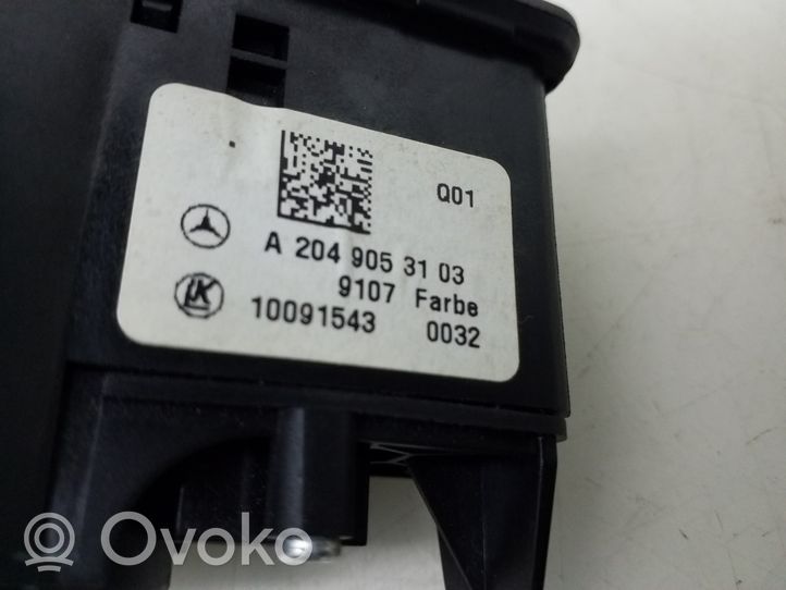 Mercedes-Benz B W246 W242 Interrupteur d’éclairage A2049053103