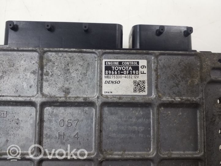 Toyota Verso Kit centralina motore ECU e serratura 