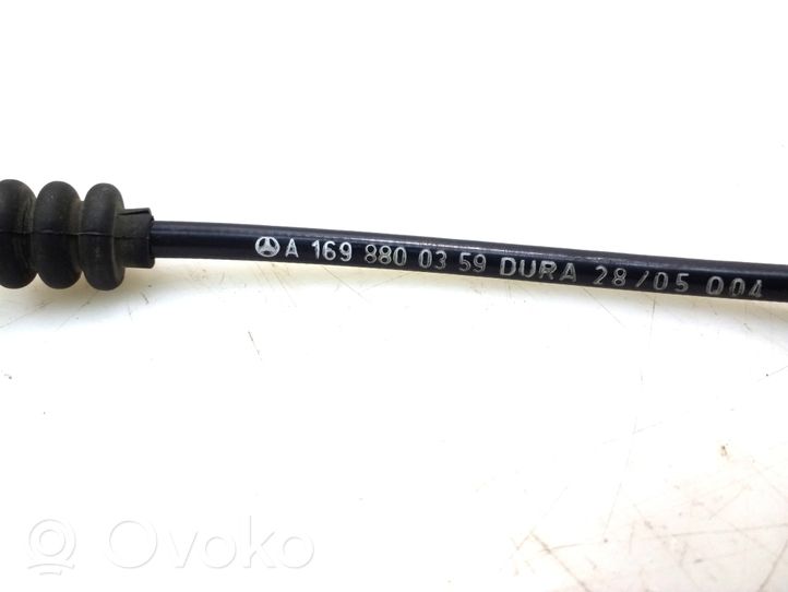 Mercedes-Benz A W169 Engine bonnet/hood lock release cable A1698800359