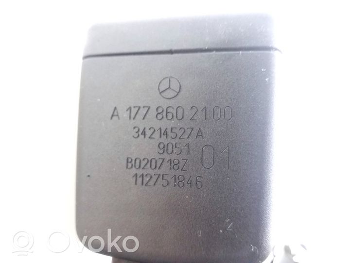 Mercedes-Benz A W177 Takaistuimen turvavyön solki A17786021009051