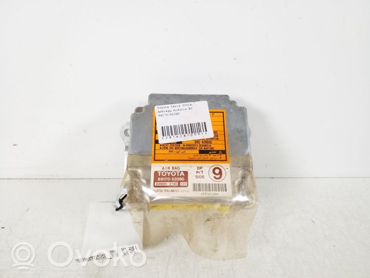 Toyota Yaris Module de contrôle airbag 89170-52090