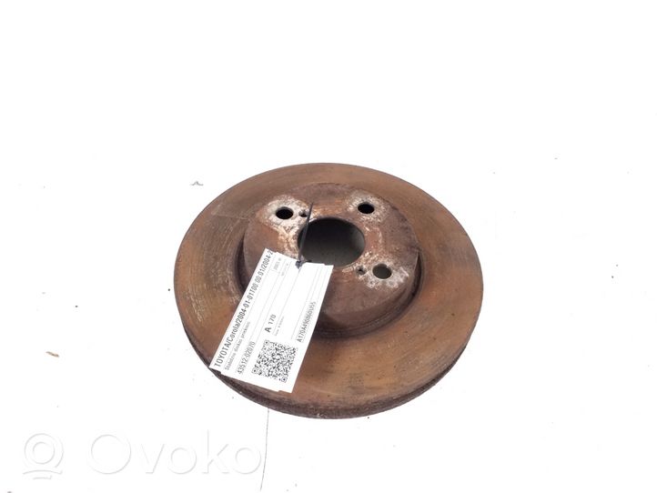 Toyota Corolla E120 E130 Tarcza hamulca przedniego 43512-02070