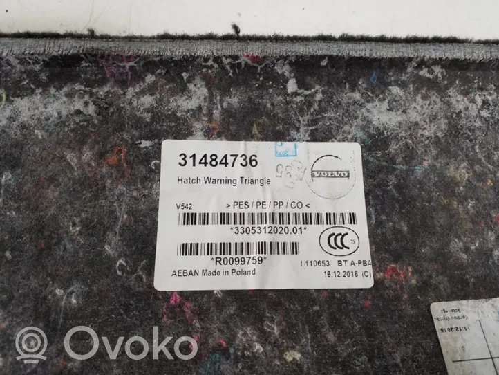 Volvo S90, V90 Bagāžnieka dekoratīvā apdare 31484736