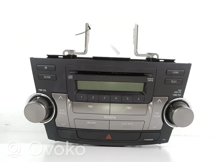 Toyota Highlander XU40 Unità principale autoradio/CD/DVD/GPS 86120-48E50