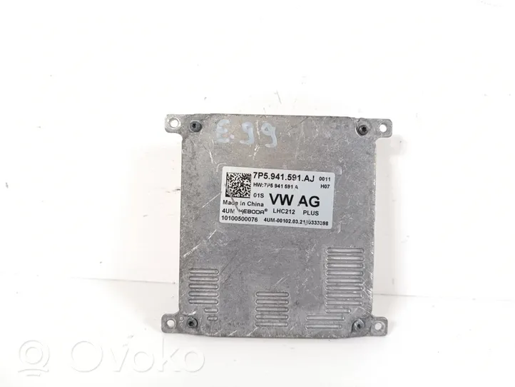 Volkswagen Polo VI AW Xenon control unit/module 7P5941591AJ