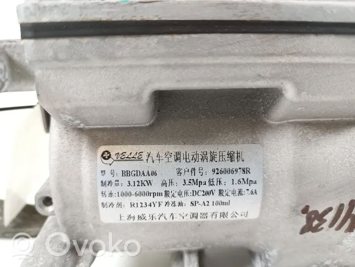 Dacia Spring Gaisa kondicioniera kompresors (sūknis) 926006978R