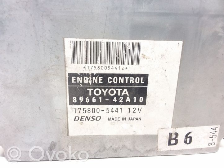 Toyota RAV 4 (XA20) Centralina/modulo del motore 8966142A10