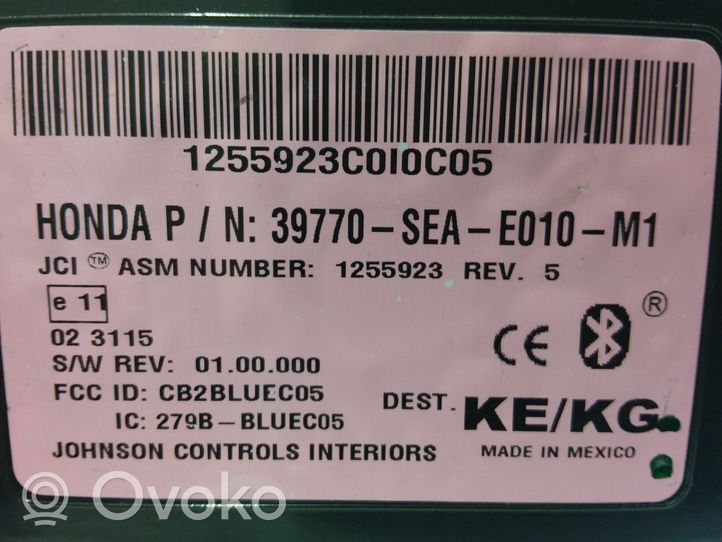 Honda Accord Bluetooth control unit module 39770SEAE010M1