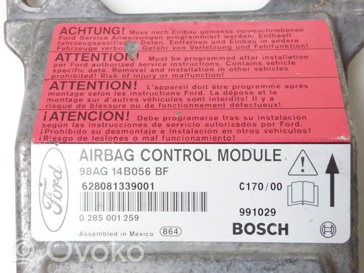 Ford Focus Centralina/modulo airbag 0285001259