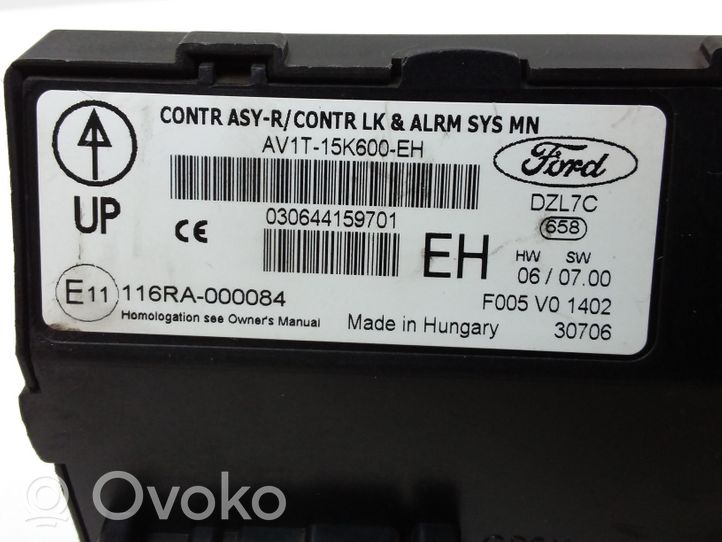 Ford Fiesta Module confort AV1T15K600KEH