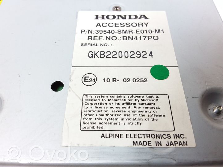 Honda Civic Navigaatioyksikkö CD/DVD-soitin 39540SMRE010M1