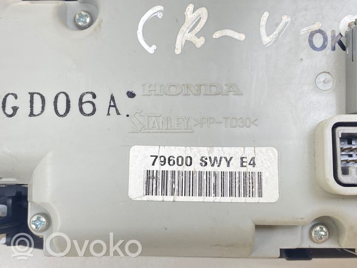 Honda CR-V Climate control unit 79600SWYE4