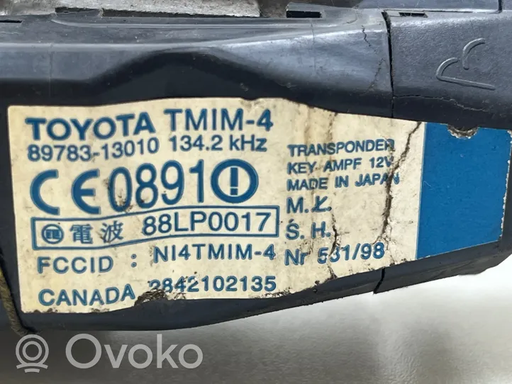 Toyota Corolla Verso E121 Aizdedzes atslēga 8978313010