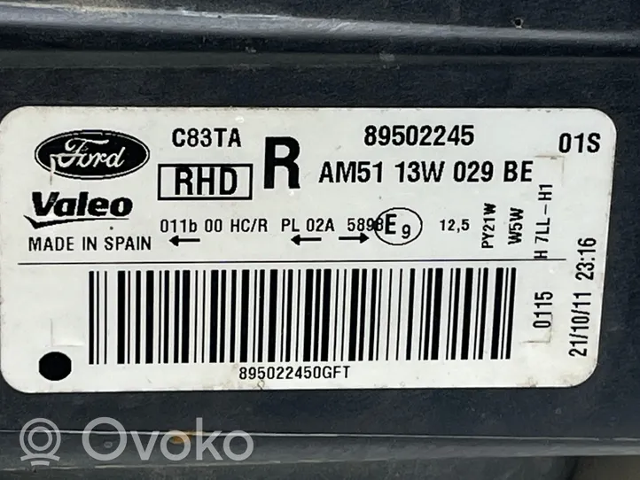 Ford C-MAX II Phare frontale 89502245