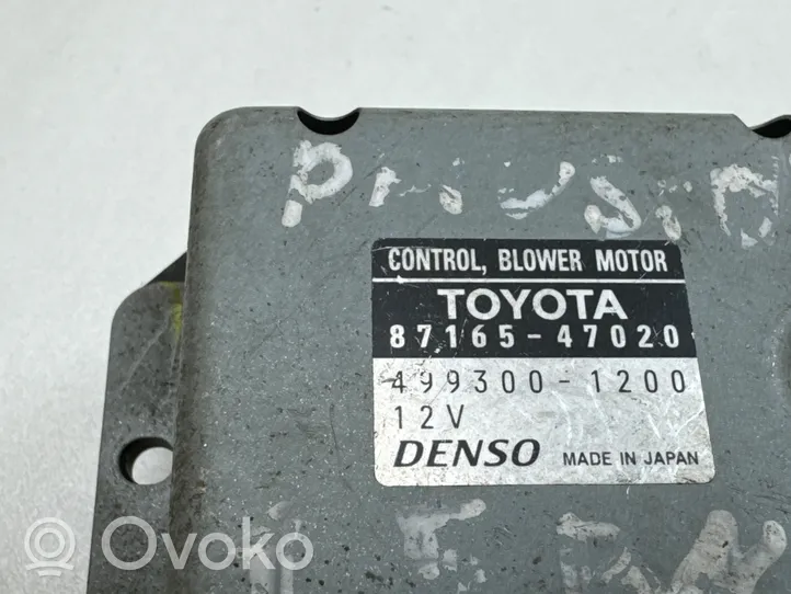 Toyota Prius (XW20) Jäähdytyspuhaltimen rele 8716547020