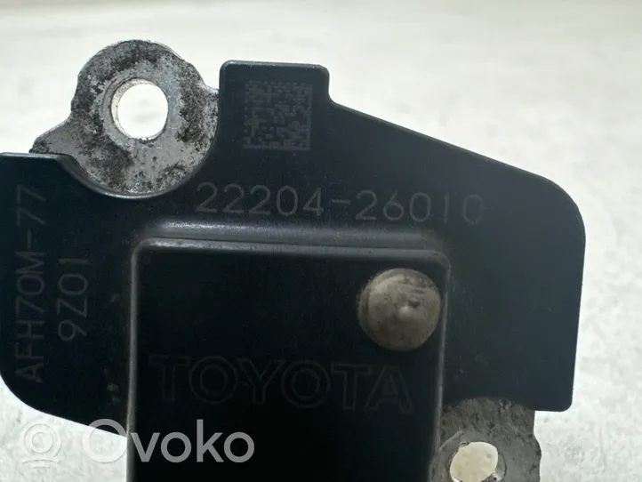 Toyota Avensis T250 Caudalímetro de flujo del aire 2220426010