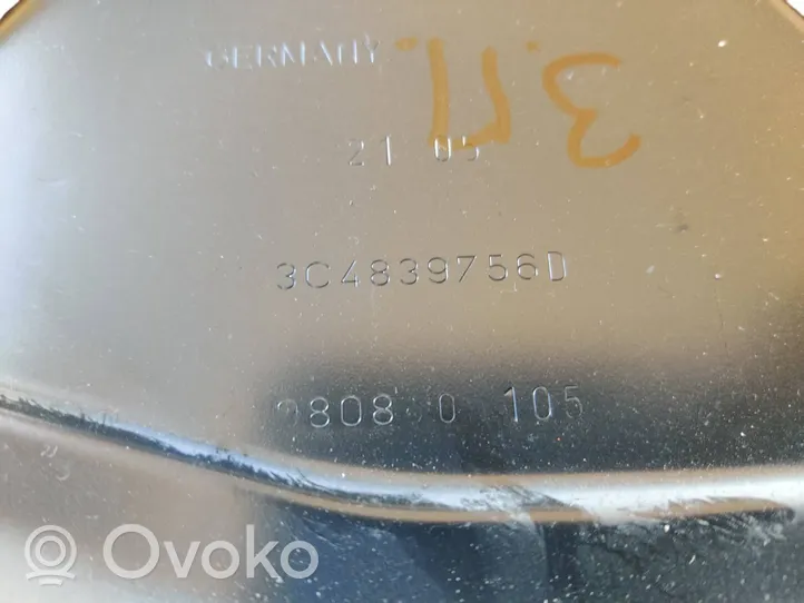 Volkswagen PASSAT B6 Takaoven manuaalinen ikkunan nostin 3C4839756D