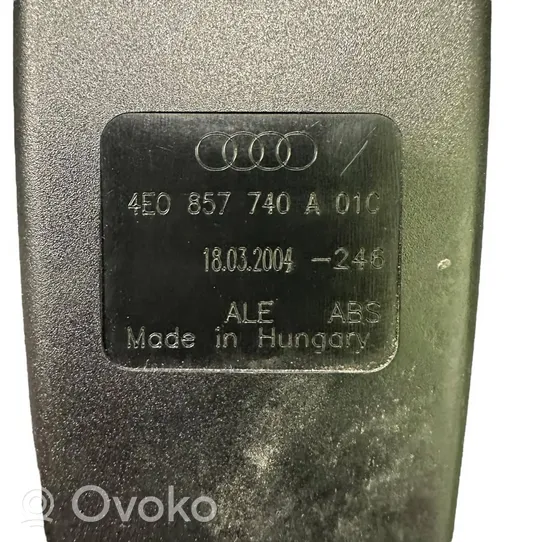 Audi A8 S8 D3 4E Boucle de ceinture de sécurité arrière 4E0857740A