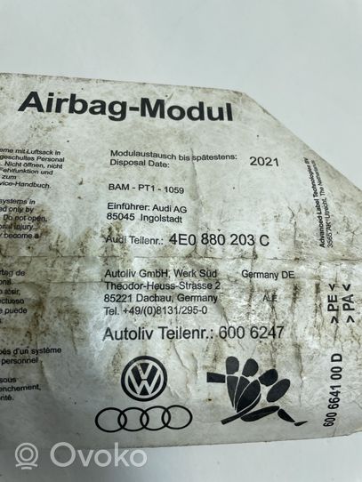 Audi A8 S8 D3 4E Airbag del passeggero 4E0880203C