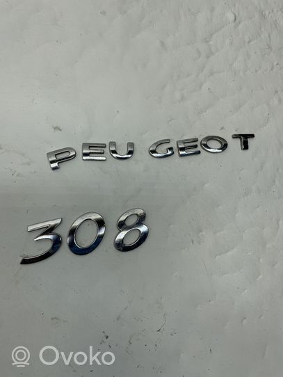 Peugeot 308 Logo, emblème de fabricant 