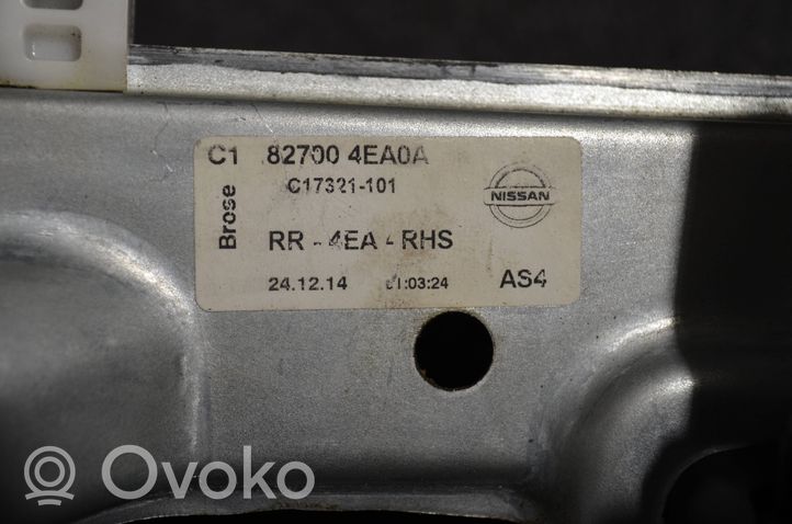 Nissan Qashqai El. Lango pakėlimo mechanizmo komplektas 827004EA0A