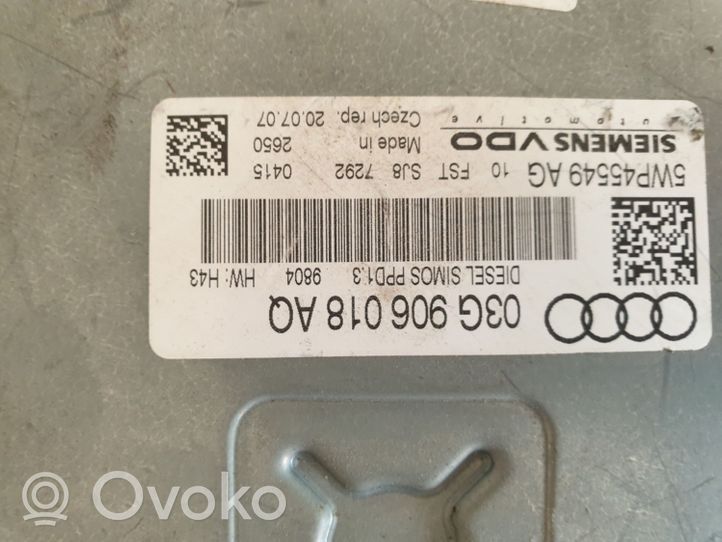 Audi A4 S4 B7 8E 8H Sterownik / Moduł ECU 03G906018AQ