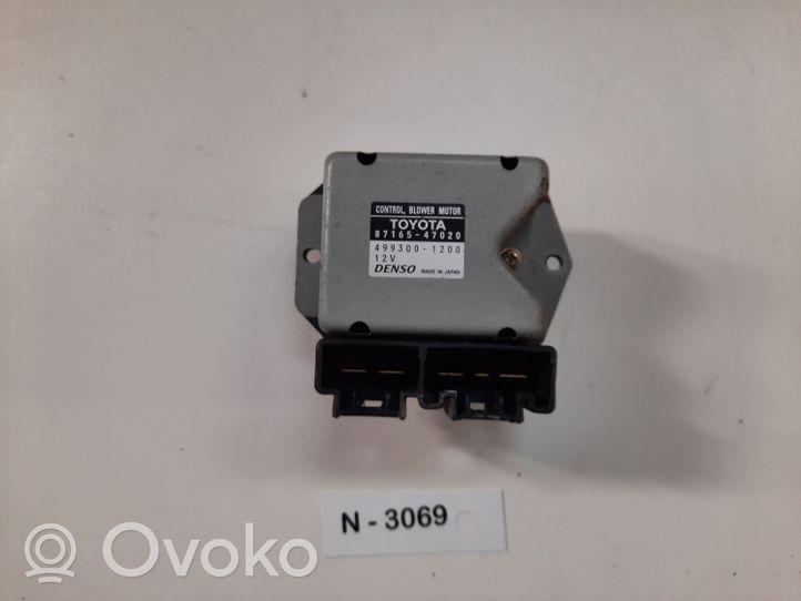 Toyota Prius (XW20) Rezystor / Opornik dmuchawy nawiewu 8716547020