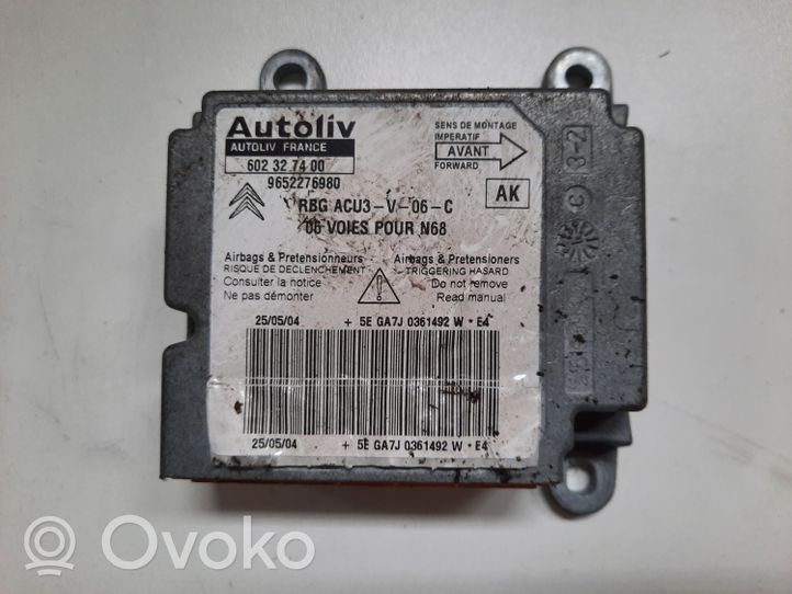 Citroen Xsara Picasso Module de contrôle airbag 602327400