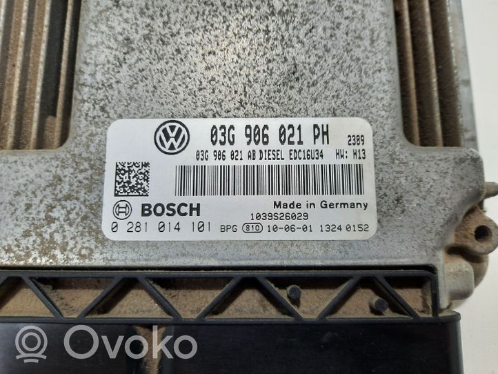 Volkswagen Caddy Calculateur moteur ECU 03G906021PH