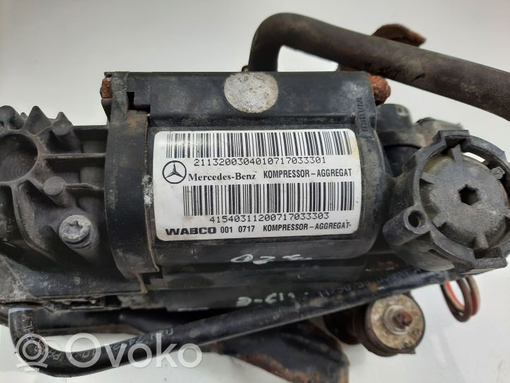 Mercedes-Benz E W211 Ilmajousituksen kompressoripumppu 2113200304