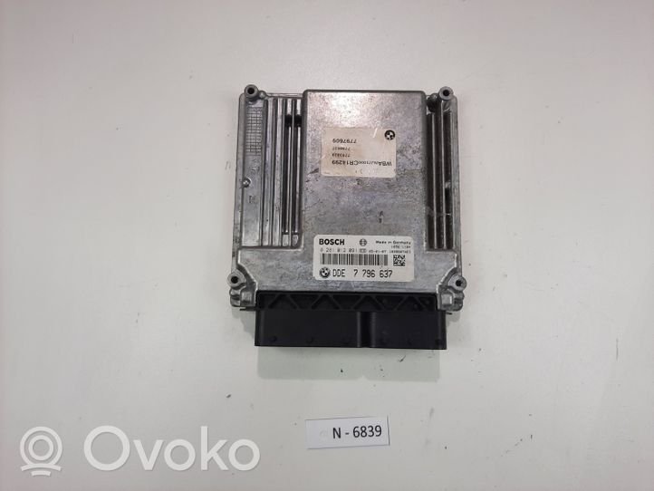 BMW 5 E60 E61 Calculateur moteur ECU 7796637