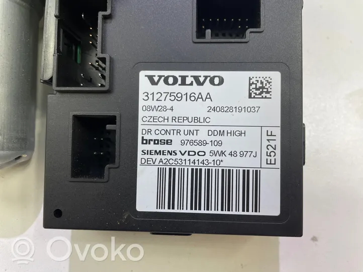 Volvo V50 Etuoven ikkunan nostomoottori 31275916AA