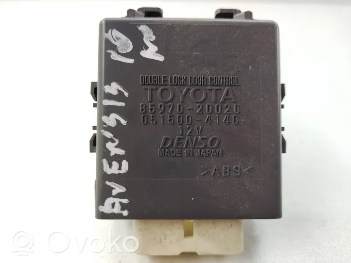 Toyota Avensis T270 Unité de commande module de porte 8597020020