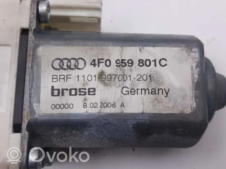 Audi A6 S6 C6 4F Aizmugurē elektriskais loga pacelšanas mehānisms bez motoriņa 4F0839401A