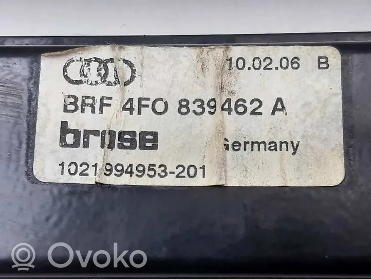 Audi A6 S6 C6 4F Elektryczny podnośnik szyby drzwi tylnych 4F0839462A