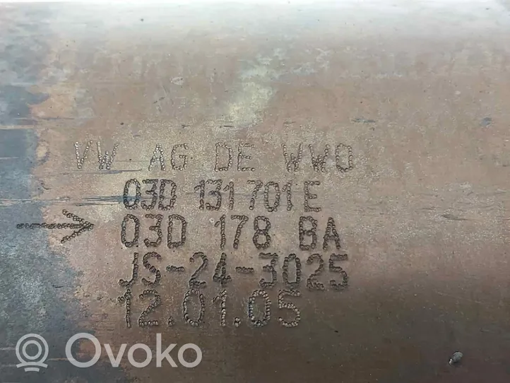 Skoda Fabia Mk1 (6Y) Filtr cząstek stałych Katalizator / FAP / DPF 03D131701E