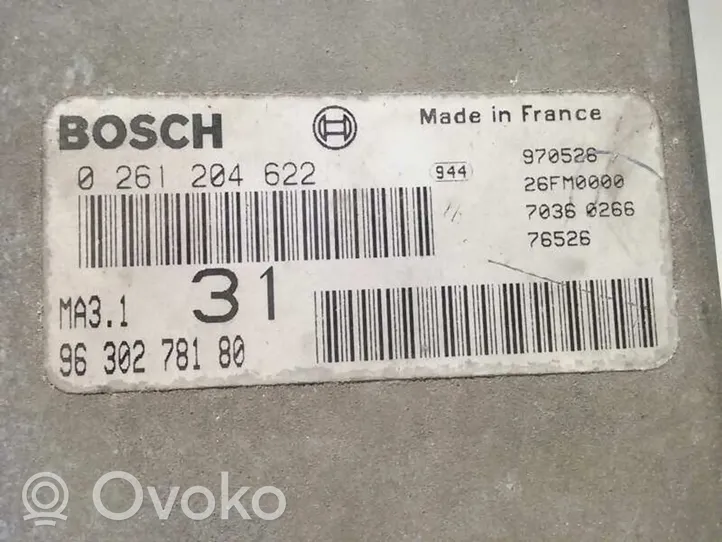 Citroen Saxo Sterownik / Moduł ECU 0261204622